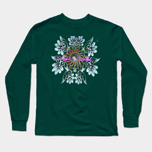 Wonderful world Long Sleeve T-Shirt by Dilhani